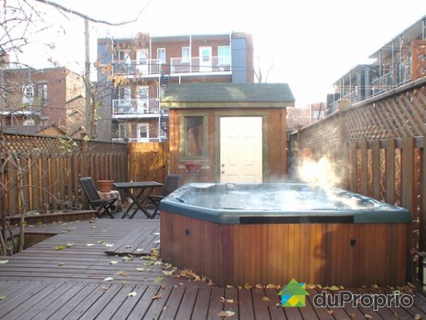 Cour arri&egrave;re - Terrasse+ spa+ cabanon.