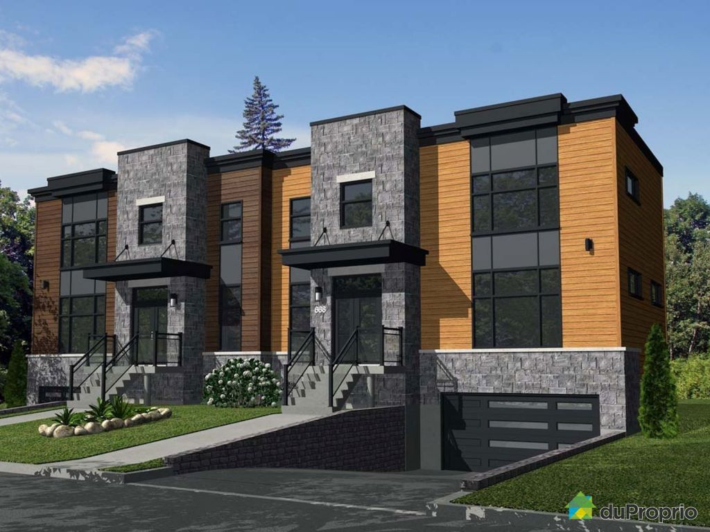 Jumelé neuf à vendre SteFoy, Rue de Grenoble, immobilier Québec