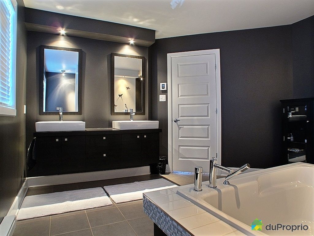 Salle de bain blanc gris bleu: meubles de salle bain. decoration ...