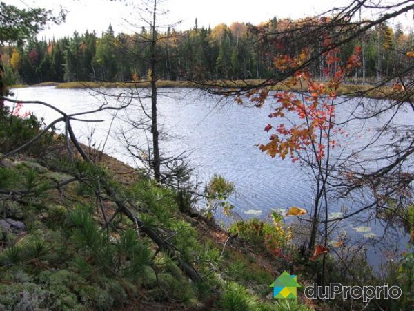Vue arri�re - Lac &agrave; la Mine.  Lac priv&eacute; sur domaine