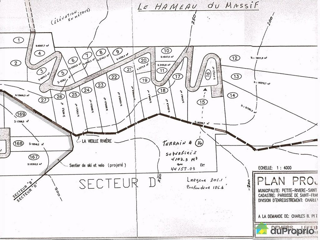 Terrain résidentiel vendu PetiteRivièreStFrançois, immobilier Québec