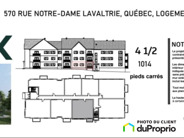 103-570, Notre-Dame, Lavaltrie à louer