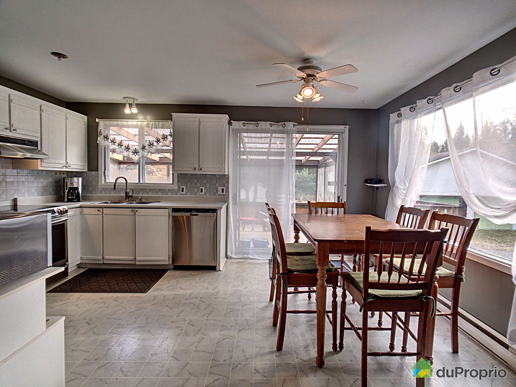 980 Chemin Saint Pierre St Ambroise De Kildare For Duproprio Kitchen With Large Window Overlooking The Right Side Of House Double Sink