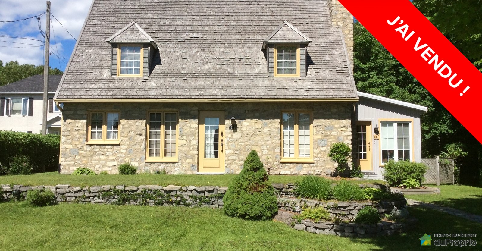 J'ai Vendu Maison 2 étages Ile d'Orléans (StLaurent), Nᵒ 834331