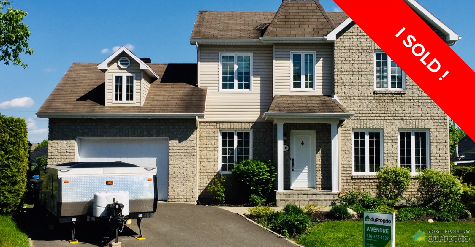 Lévis I sold! DuProprio