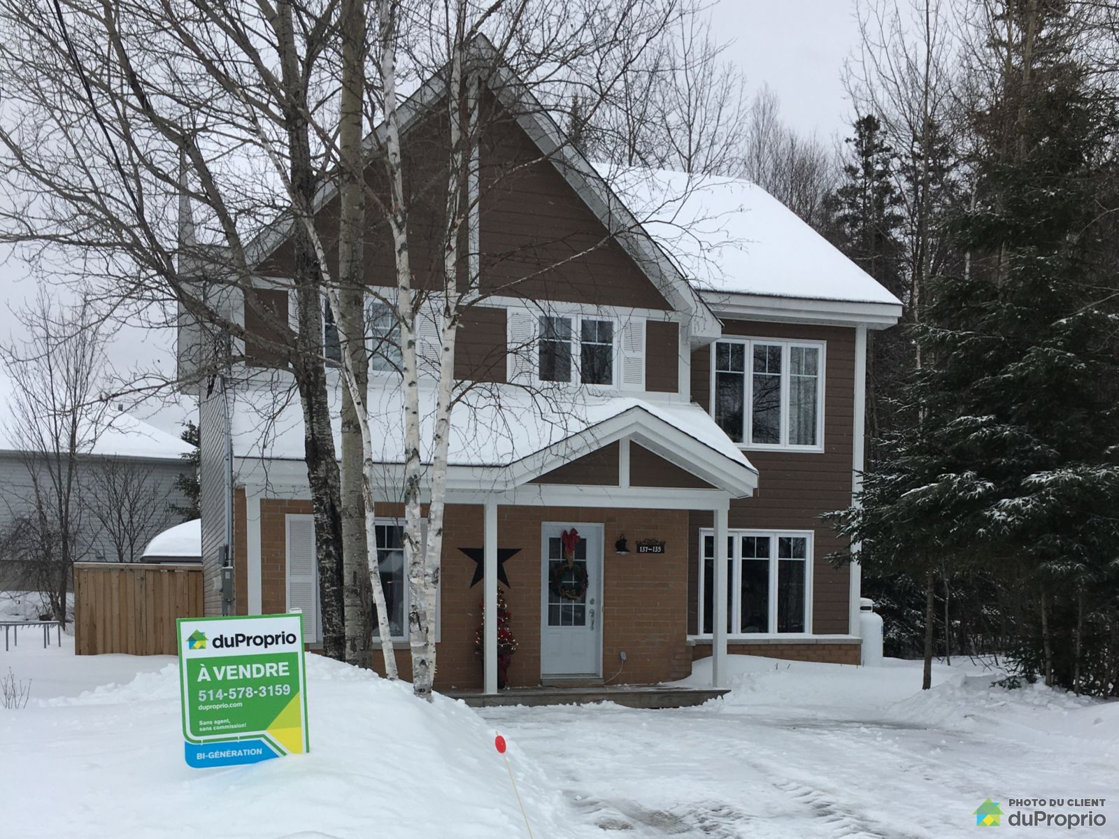 137, place du Refuge, SteAdèle à vendre DuProprio