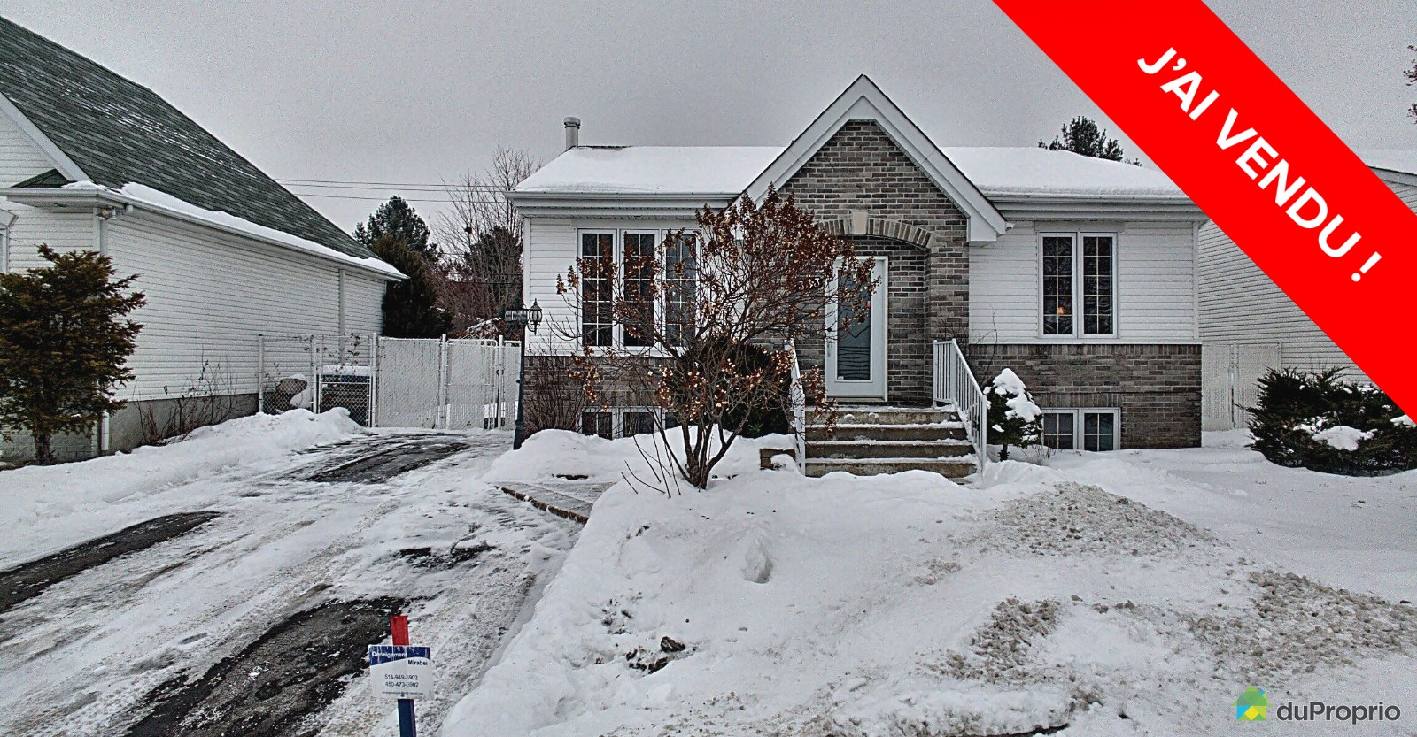 SteMartheSurLeLac J’ai vendu! DuProprio