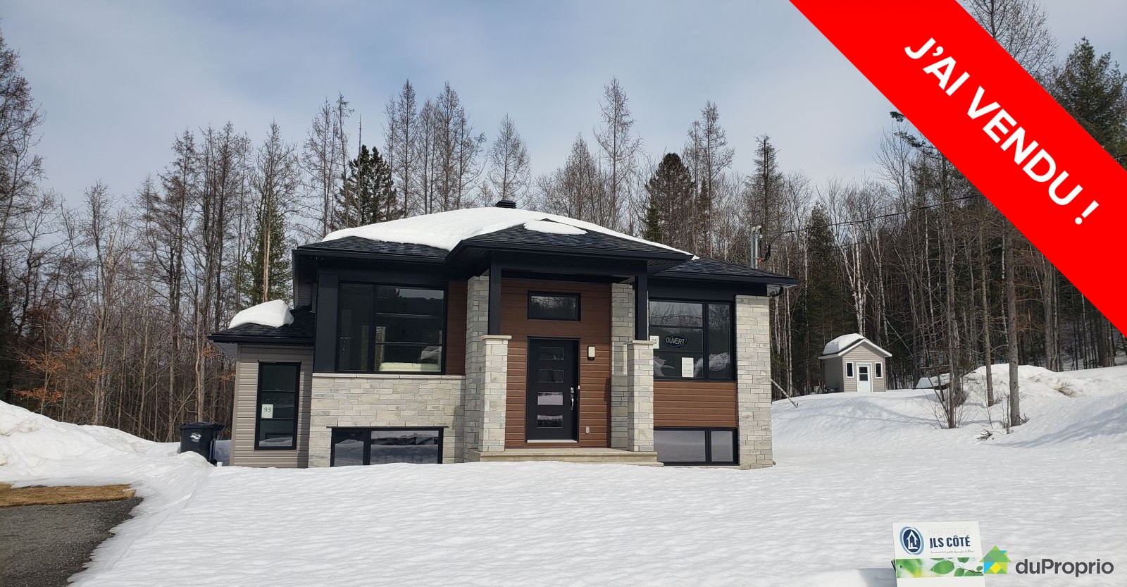 J'ai Vendu Bungalow neuf StCalixte, Nᵒ 908571 DuProprio