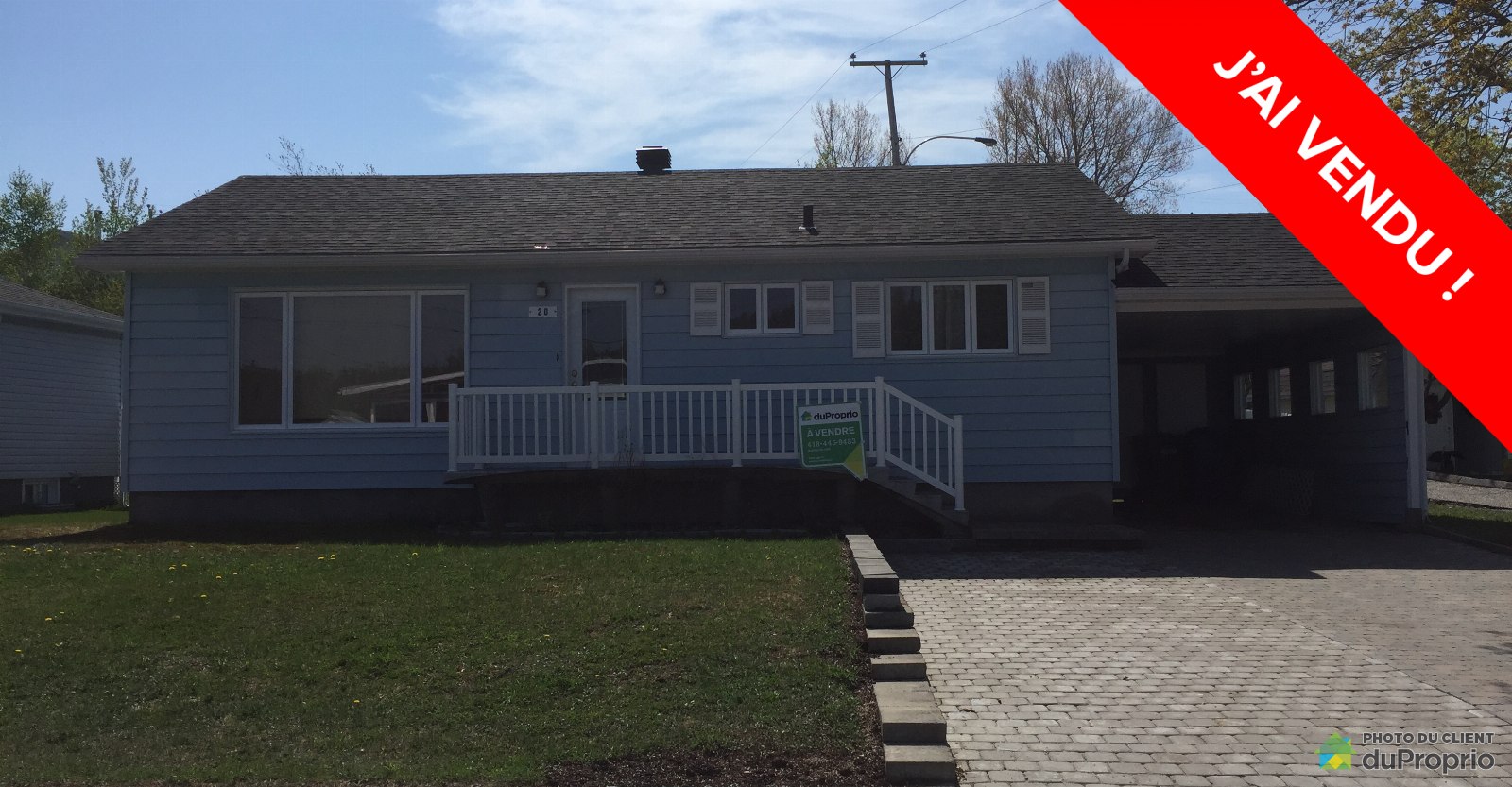 J'ai Vendu & Économisé 6 000 Bungalow Nᵒ 819268 DuProprio