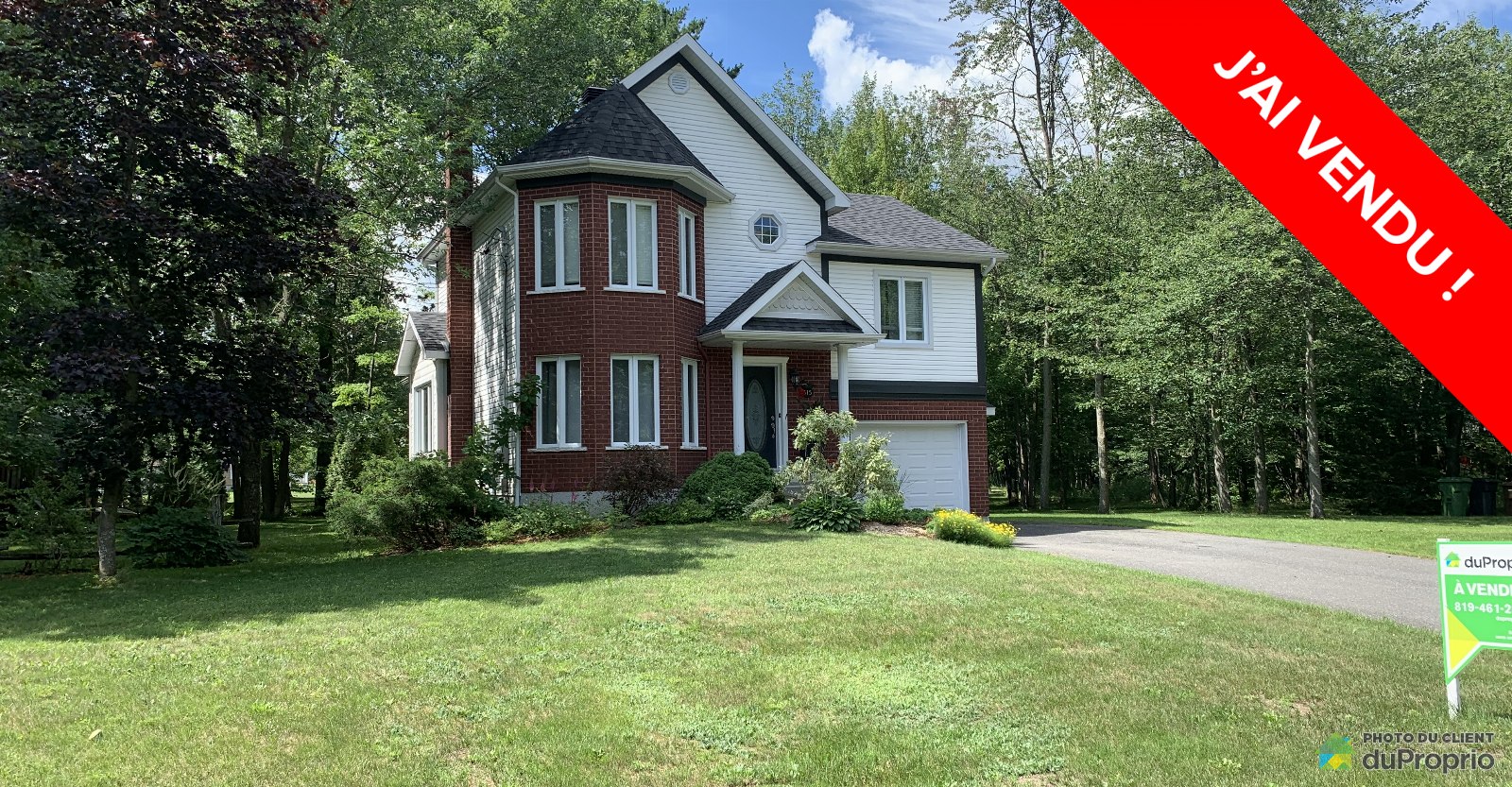 J'ai Vendu Maison 2 étages Drummondville (StCharlesDeDrummond