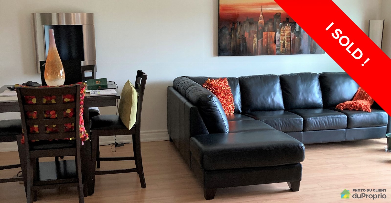 I sold! DuProprio I sold! DuProprio