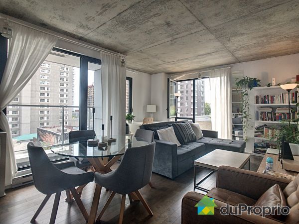 Dining Room / Living Room - 608-1414 rue Chomedey, Ville-Marie (Centre-Ville et Vieux-Montréal) for sale