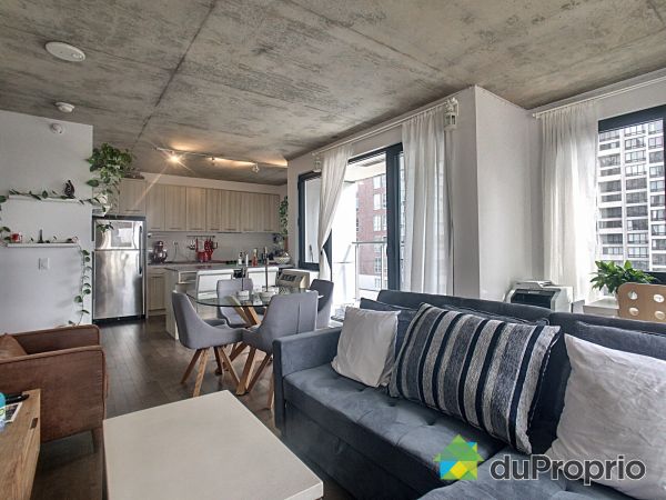 Living Room - 608-1414 rue Chomedey, Ville-Marie (Centre-Ville et Vieux-Montréal) for sale