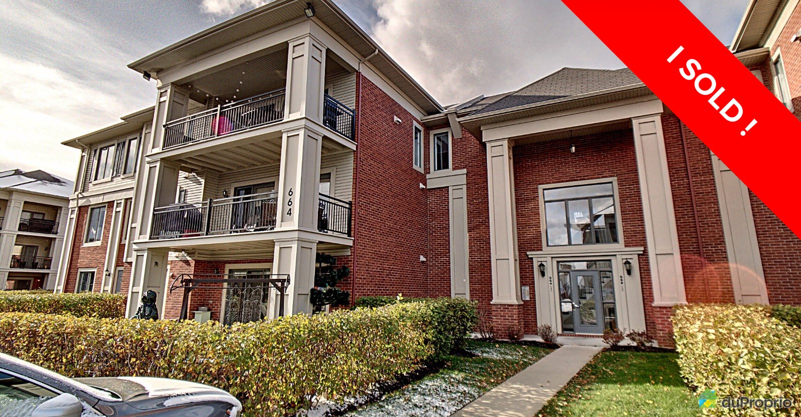 Boucherville I sold! DuProprio