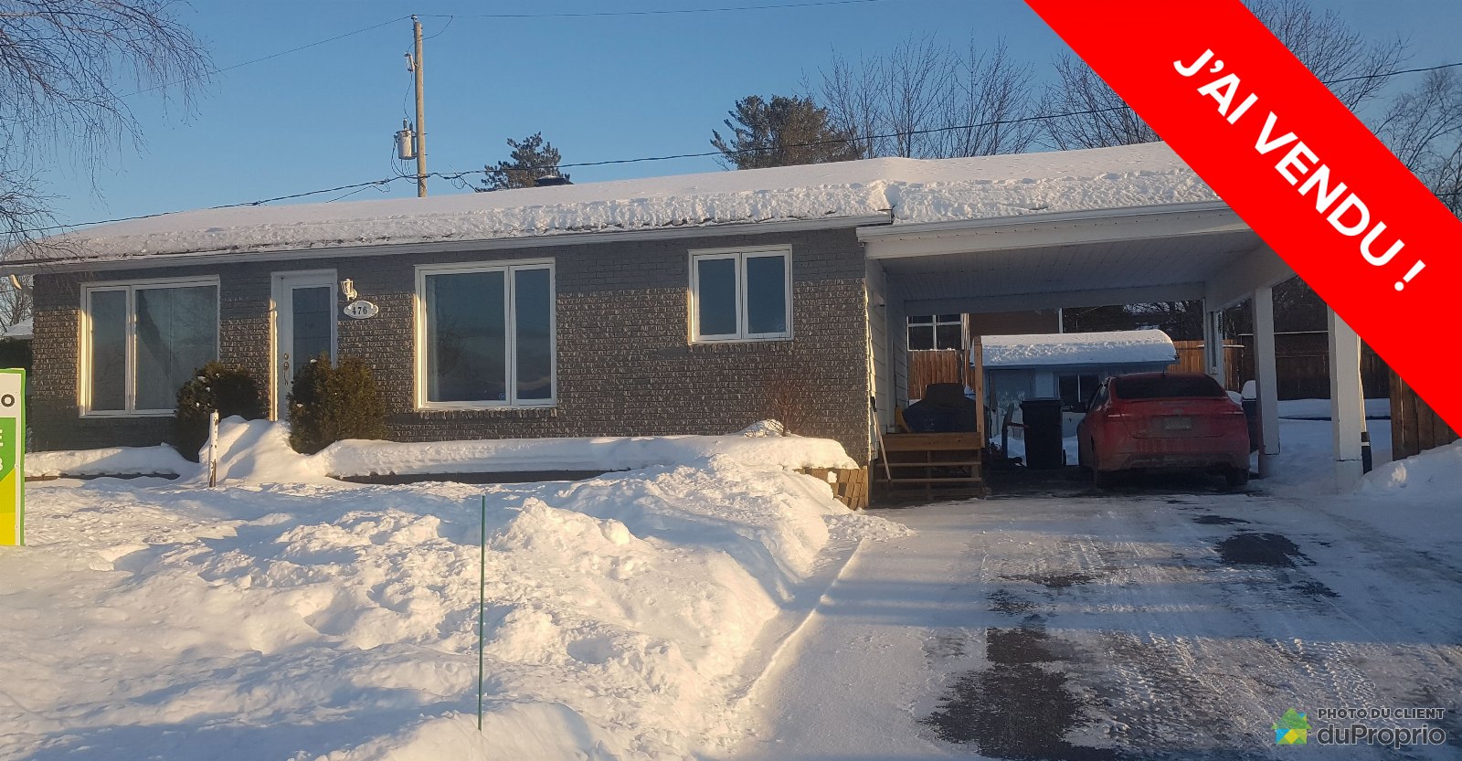 J'ai Vendu & Économisé 13 000 Bungalow LacStCharles, Nᵒ 937563