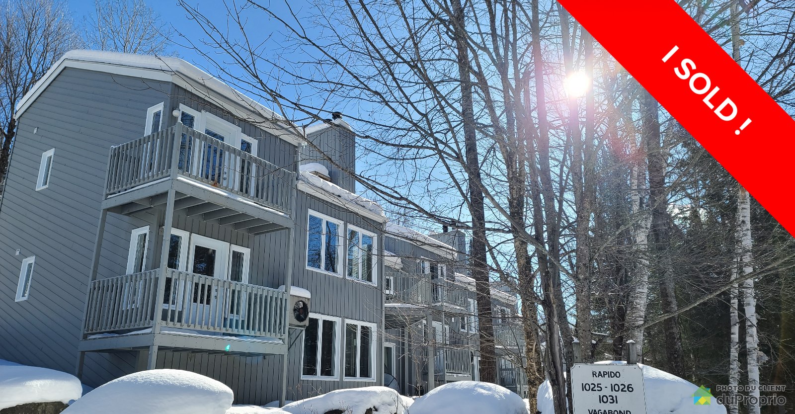 MontTremblant I sold! DuProprio