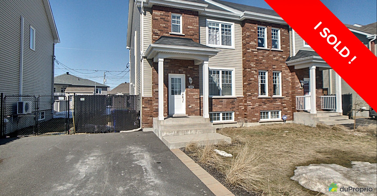 Marieville I sold! DuProprio