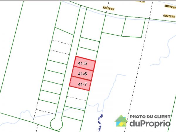 Lot plan - route 117, Ivry-Sur-Le-Lac for sale