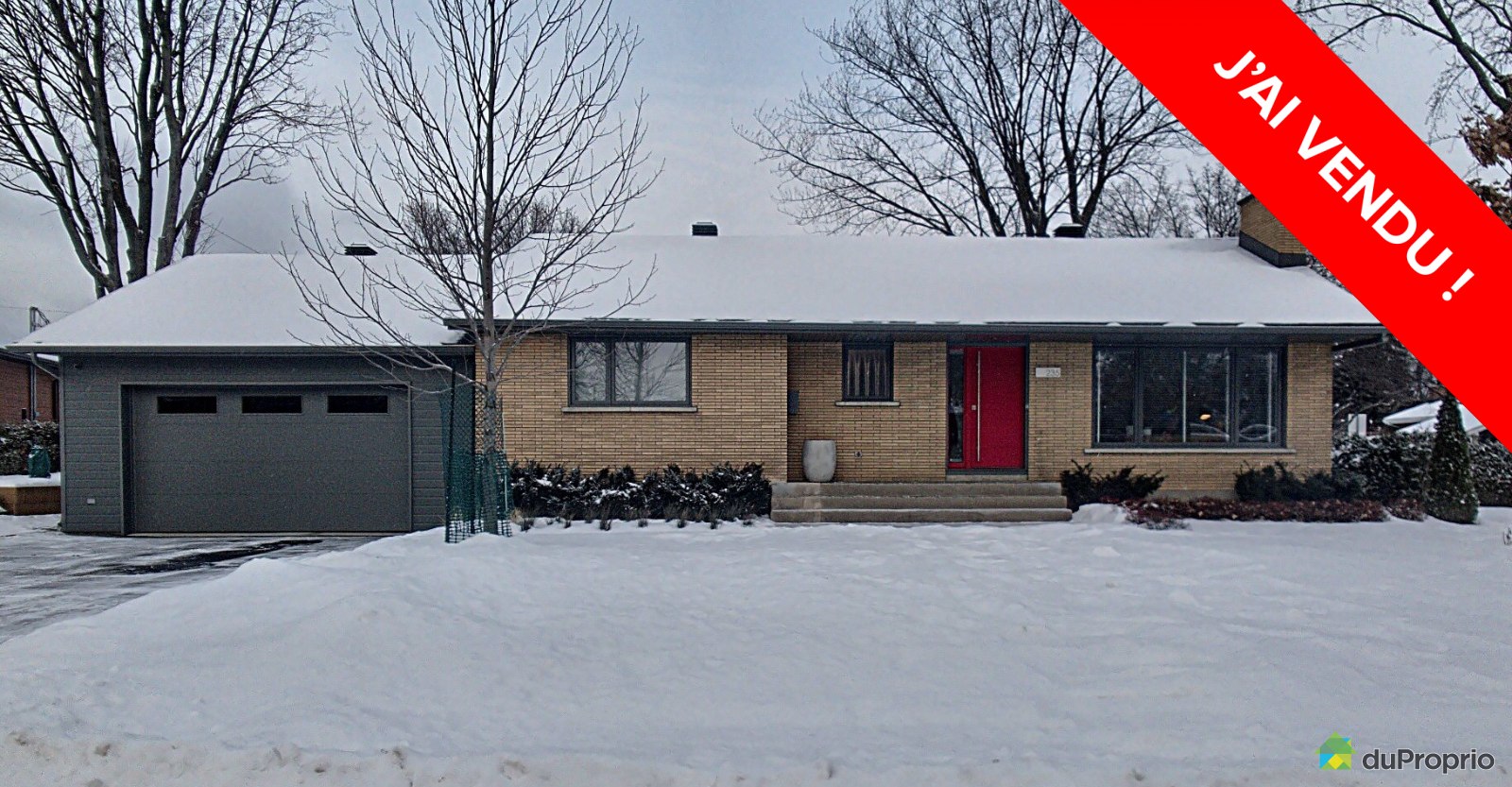 J'ai Vendu Bungalow Boucherville, Nᵒ 992579 DuProprio