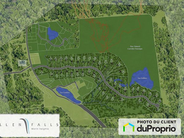 Plan - Route Allen Falls, Morin-Heights for sale