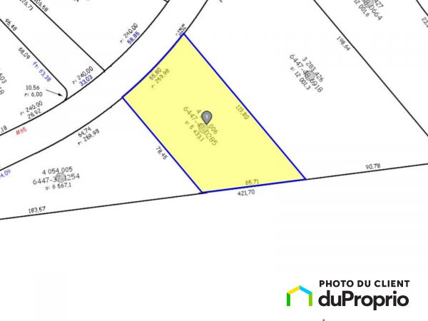 Plan - chemin Lamoureux, Cantley for sale