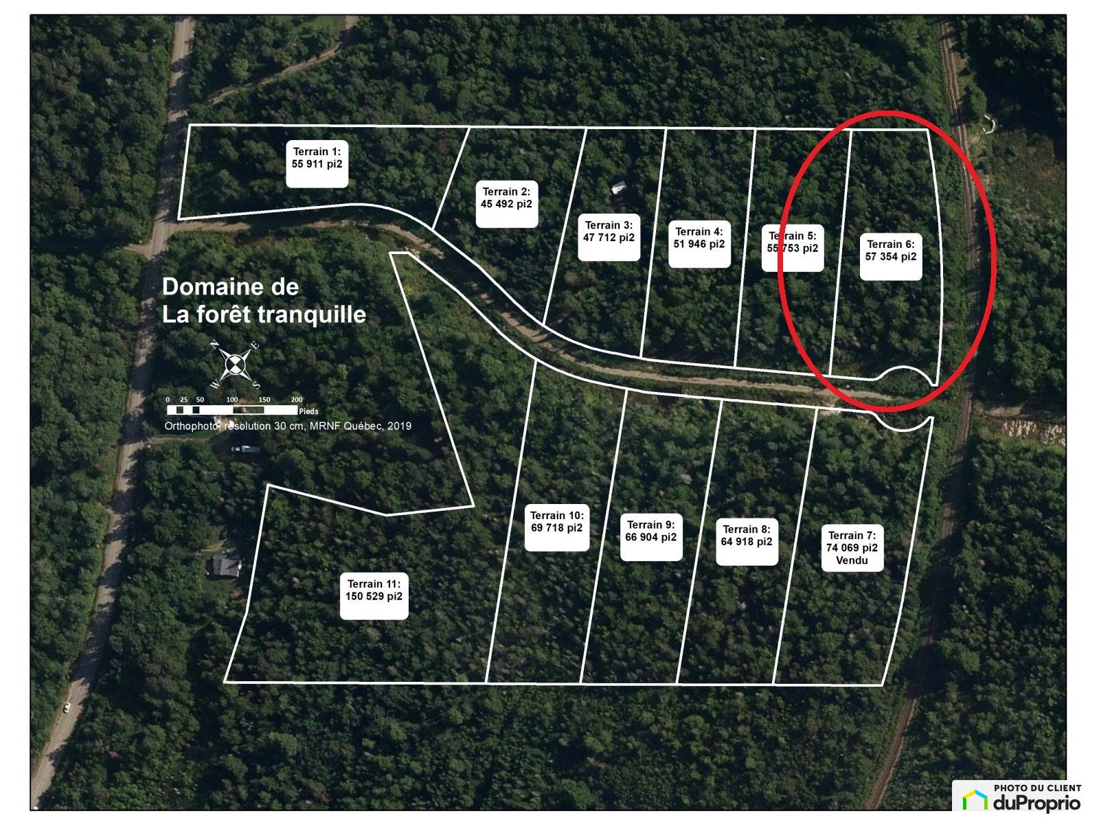 Terrain résidentiel à vendre LacAuxSables 1022685