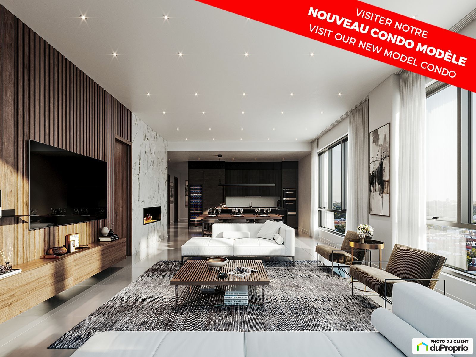 Condo neuf à vendre DollardDesOrmeaux 3 chambres 1023327