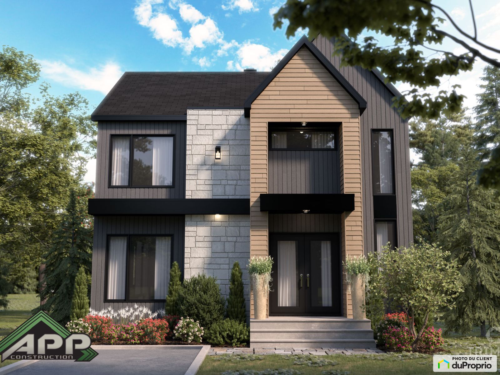 Maison 2 étages neuve à vendre Donnacona 3 chambres 1 salle de bain