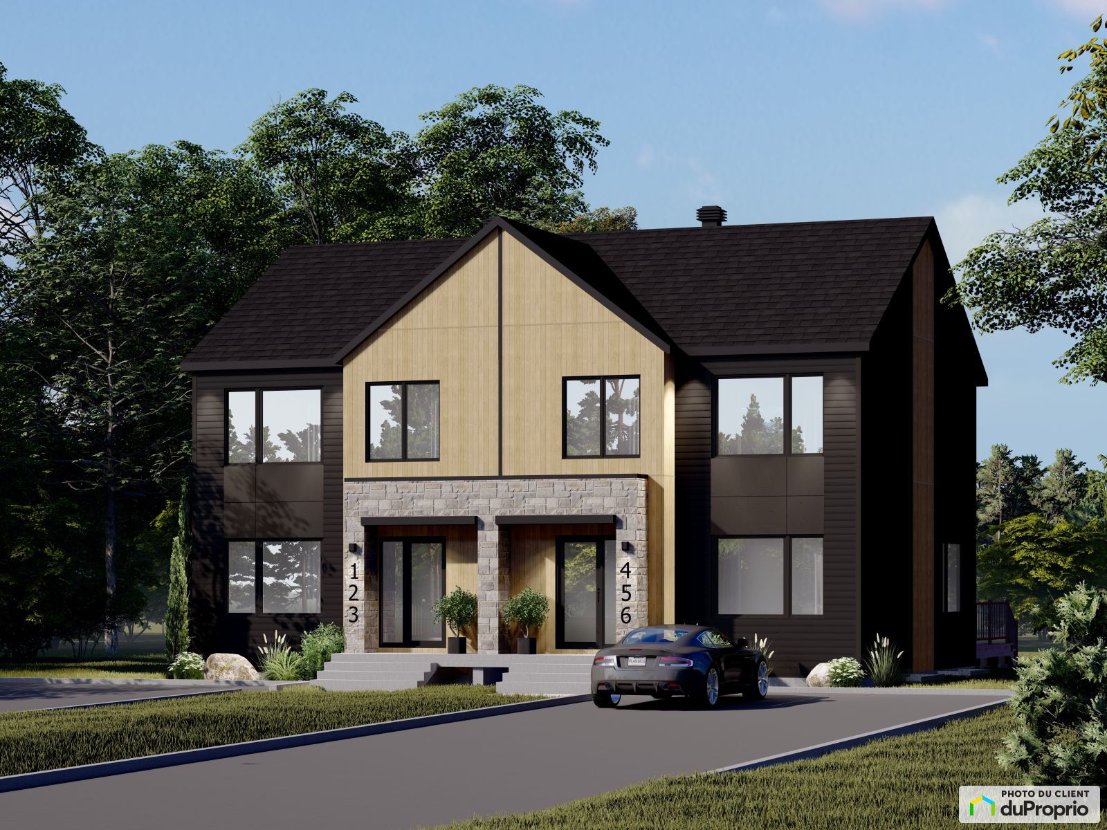 Jumelé neuf à vendre StApollinaire 5 chambres 1 salle de bain 1039958