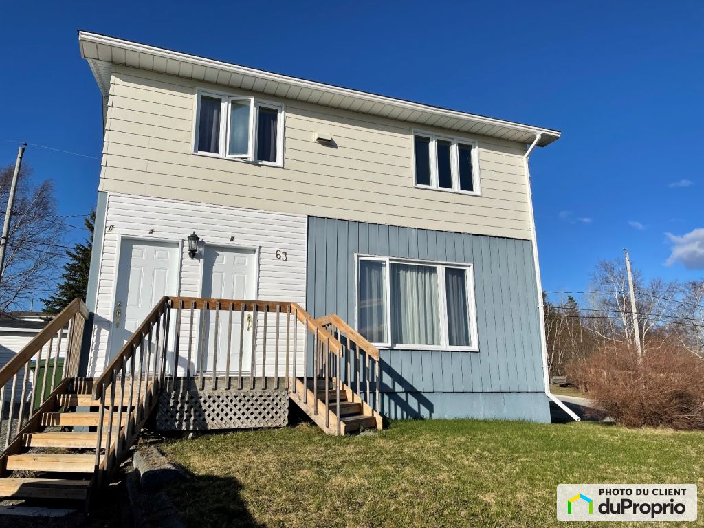 Triplex à vendre, LebelSurQuevillon