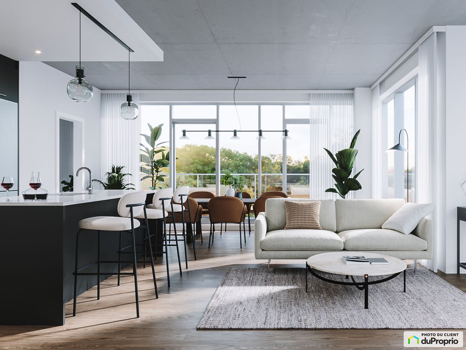 Condo neuf à vendre Candiac 3 chambres 2 salles de bain 1042620