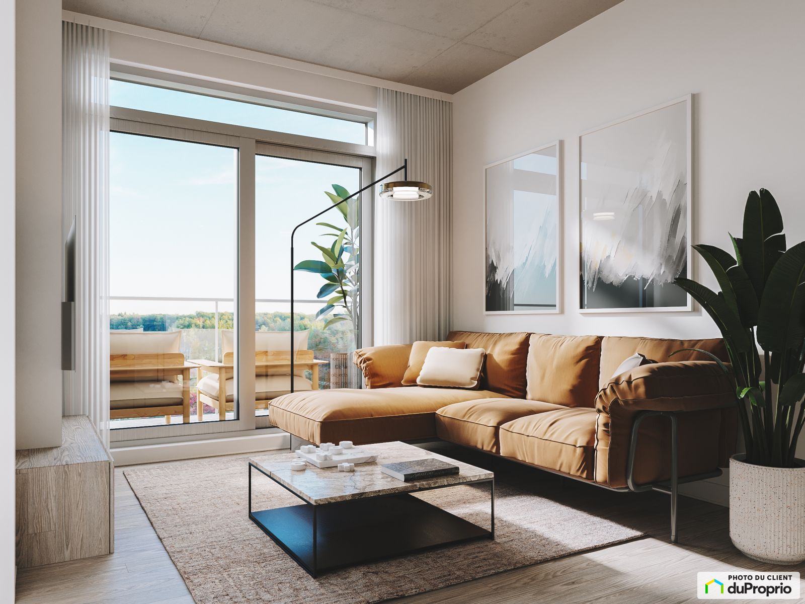 Condo neuf à vendre Candiac 2 chambres 2 salles de bain 1042623