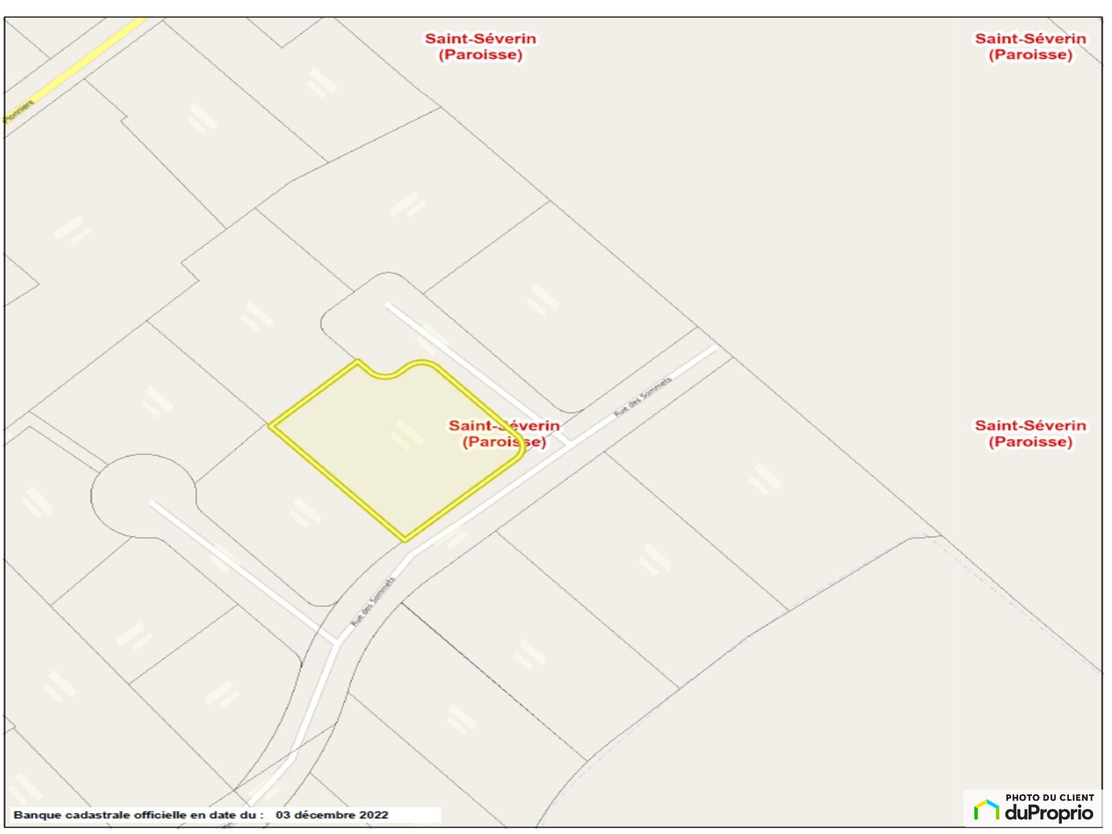 Terrain résidentiel à vendre StSeverinDeBeauce 1043073
