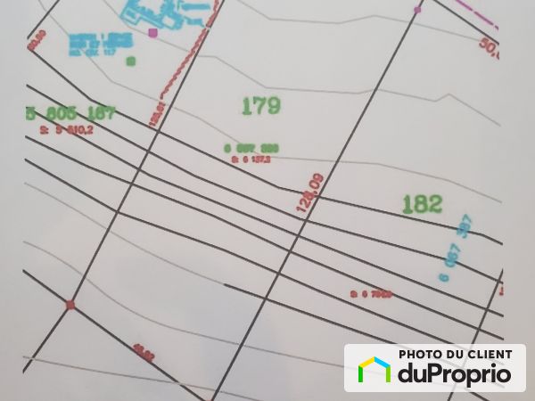 Plan du terrain - rue des Gardénias, Ste-Marguerite-Du-Lac-Masson à vendre