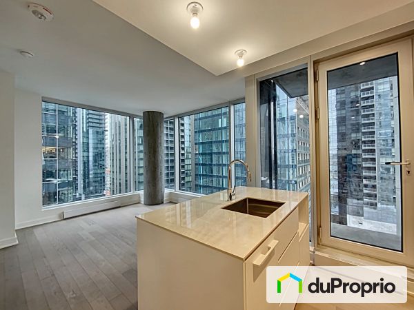 Dining Room / Living Room - 2002-1020 rue de la Montagne, Ville-Marie (Centre-Ville et Vieux-Montréal) for rent