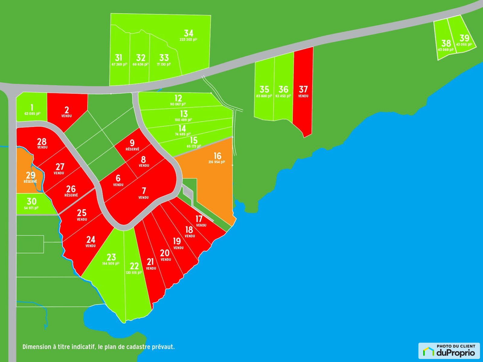 Terrain résidentiel à vendre LacFrontiere 966491