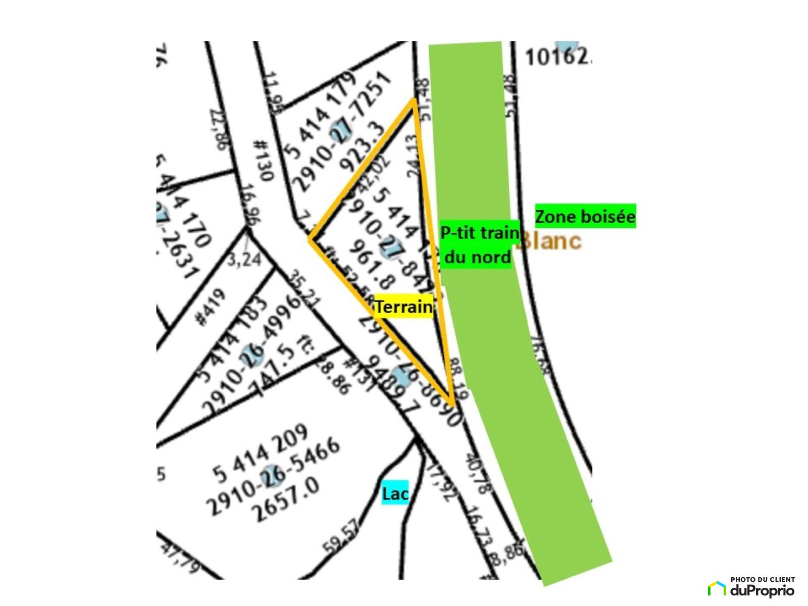 Terrain résidentiel à vendre MontBlanc (StFaustinLacCarré) 1061663