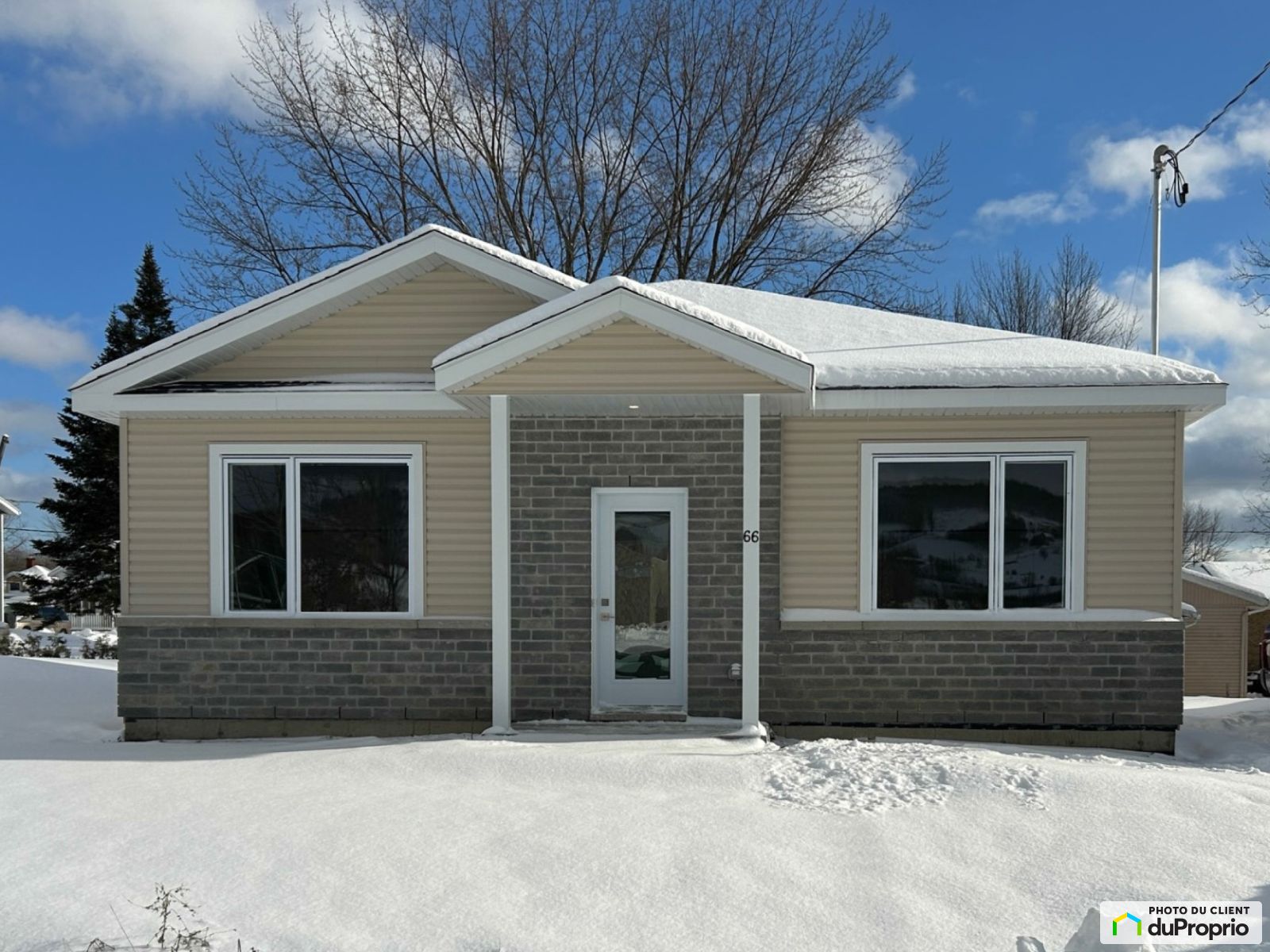 Bungalow neuf à vendre HamNord 3 chambres 1 salle de bain 1063774