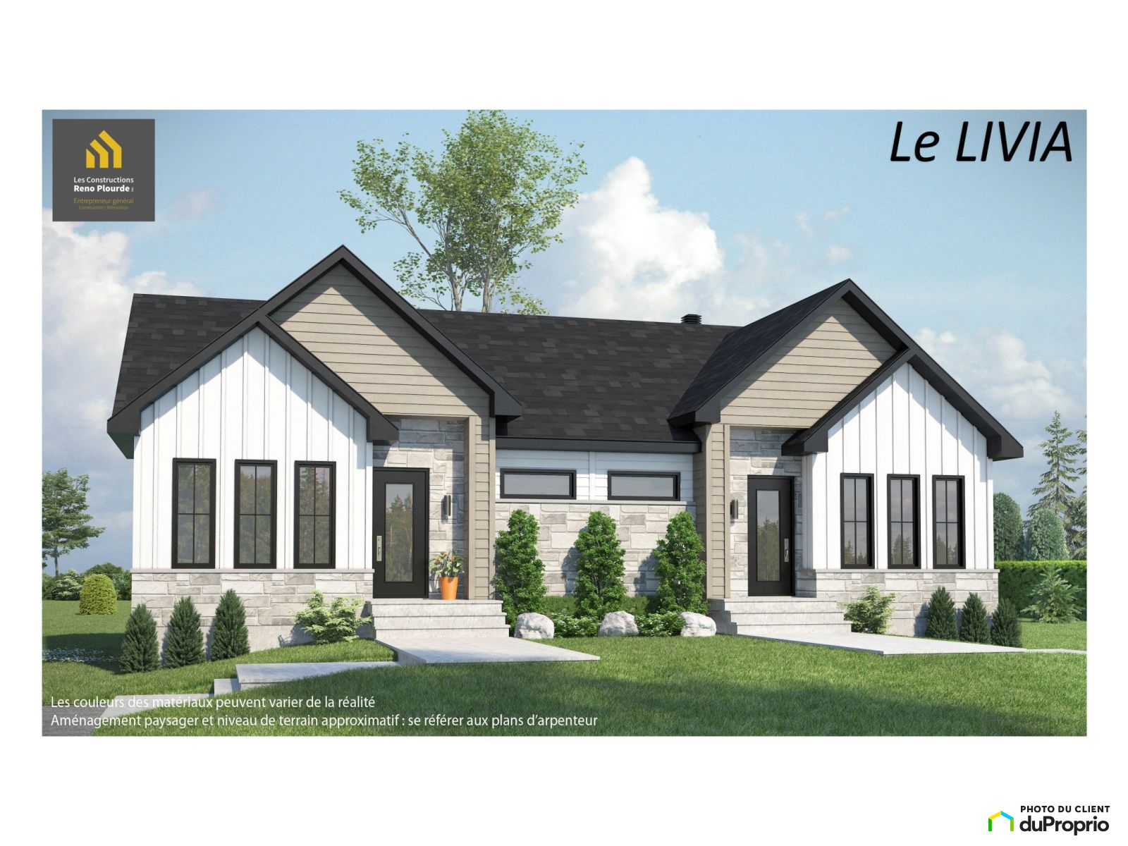 Jumelé neuf à vendre Boischatel 1 chambre 1 salle de bain 1070090