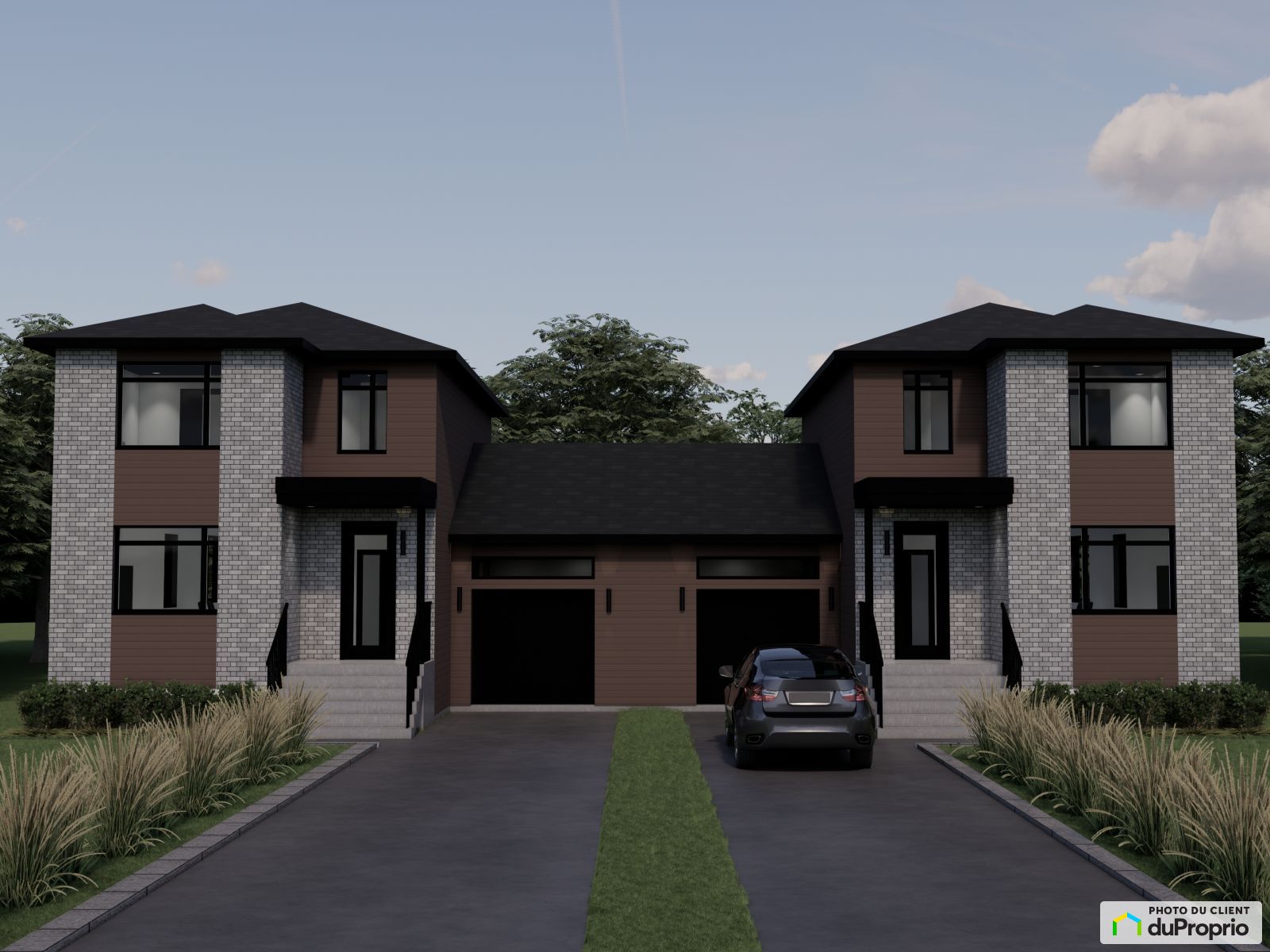 Jumelé neuf à vendre Sherbrooke (JacquesCartier) 4 chambres 1077746