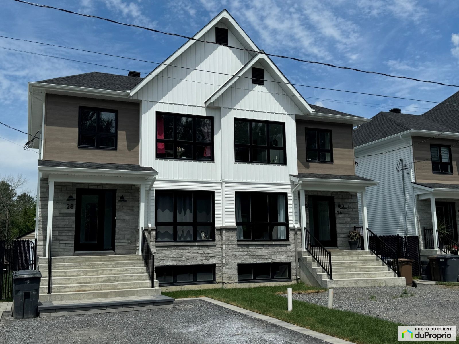 Jumelé neuf à vendre SteClotildeDeChateauguay 2 chambres 1016985