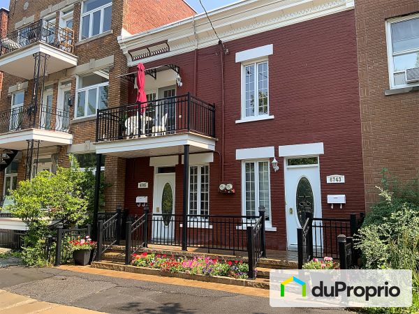 6745 rue de Saint-Vallier, Rosemont / La Petite Patrie à vendre