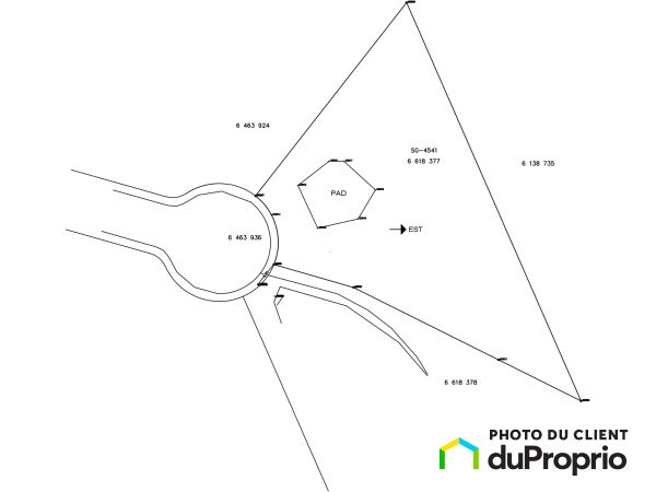 Lot plan - 401 rue Etiennette Dallaire, Alma for sale
