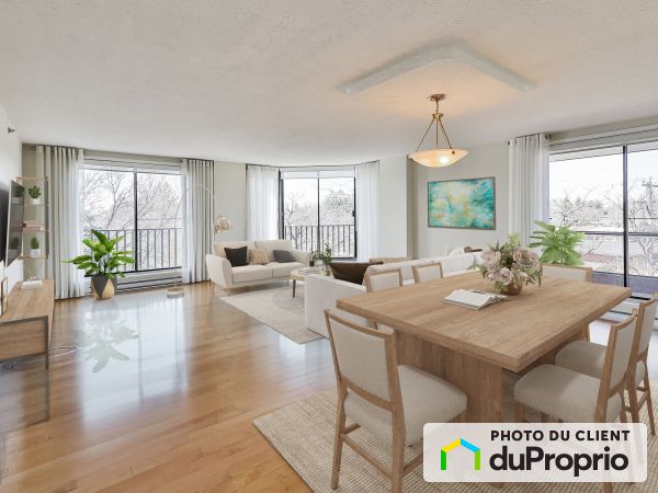 Living / Dining Room - 7F-2100 boulevard Lévesque Est, Duvernay for sale