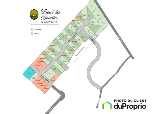chemin des Alouettes, St-Jérôme (Bellefeuille) for sale