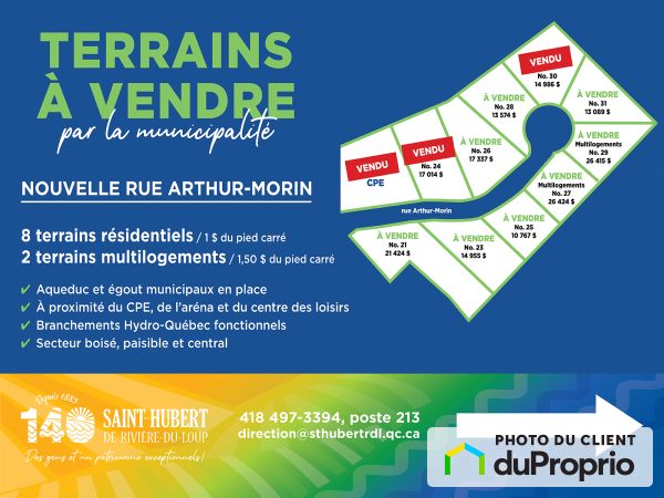 22-31 rue Arthur-Morin, St-Hubert-De-Rivière-Du-Loup for sale