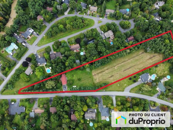 Vue aérienne - 18, avenue des Pins, St-Jean-sur-Richelieu (St-Luc) à vendre