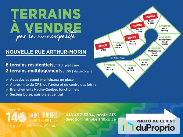 22-31 rue Arthur-Morin, St-Hubert-De-Rivière-Du-Loup for sale