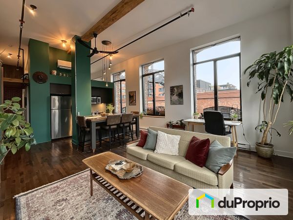 Living / Dining Room - 501-1015 rue William, Le Sud-Ouest for sale