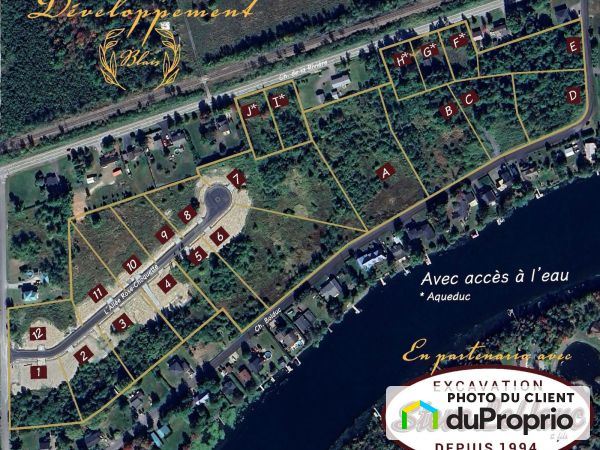 Vue aérienne - 0, Allée Rose-Choquette, Magog à vendre